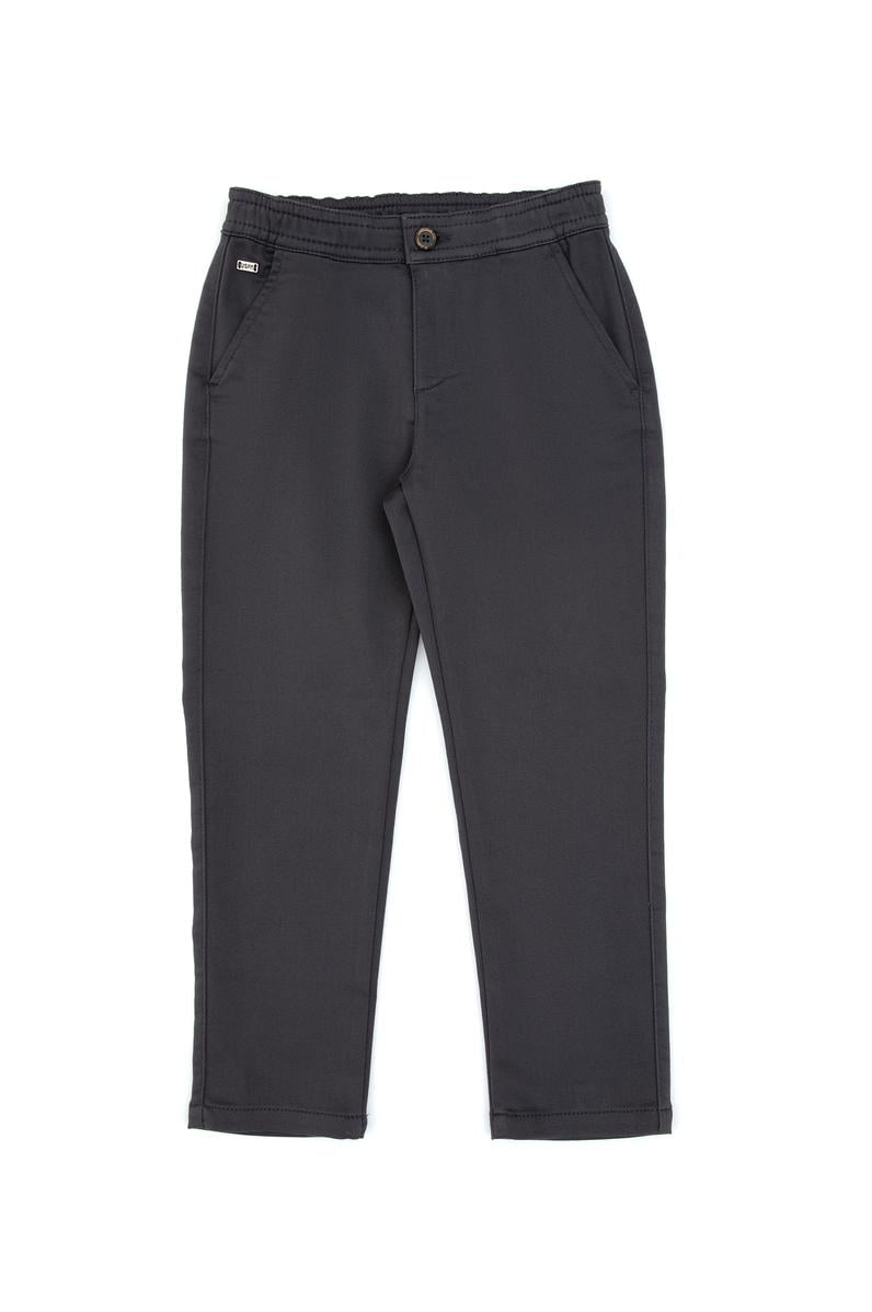 Erkek Çocuk Gri Kanvas Pantolon