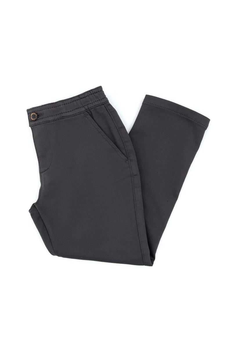 Erkek Çocuk Gri Kanvas Pantolon