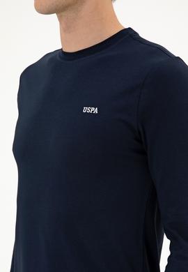 Erkek Slim Fit Bisiklet Yaka Lacivert Süprem Basic Sweatshirt - 50313744007
