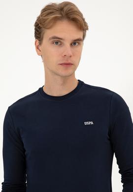 Erkek Slim Fit Bisiklet Yaka Lacivert Süprem Basic Sweatshirt - 50313744007