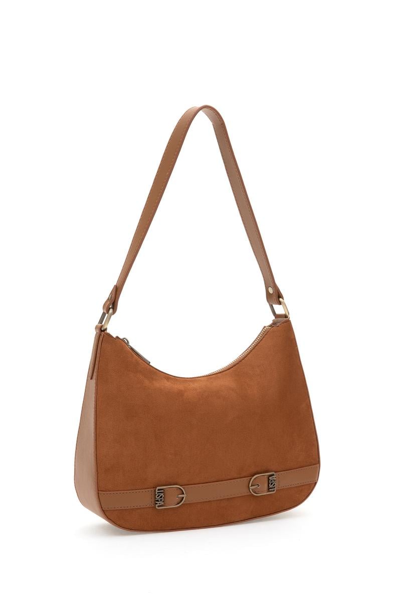 Kadın Taba Süet Kol Çantası