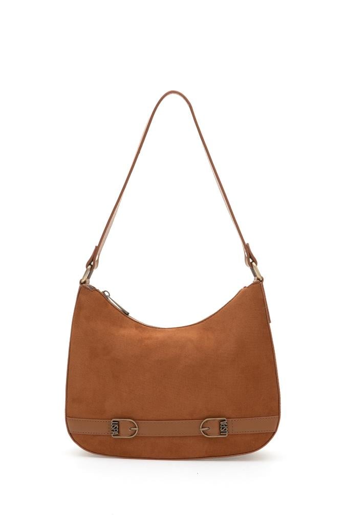 Kadın Taba Süet Kol Çantası