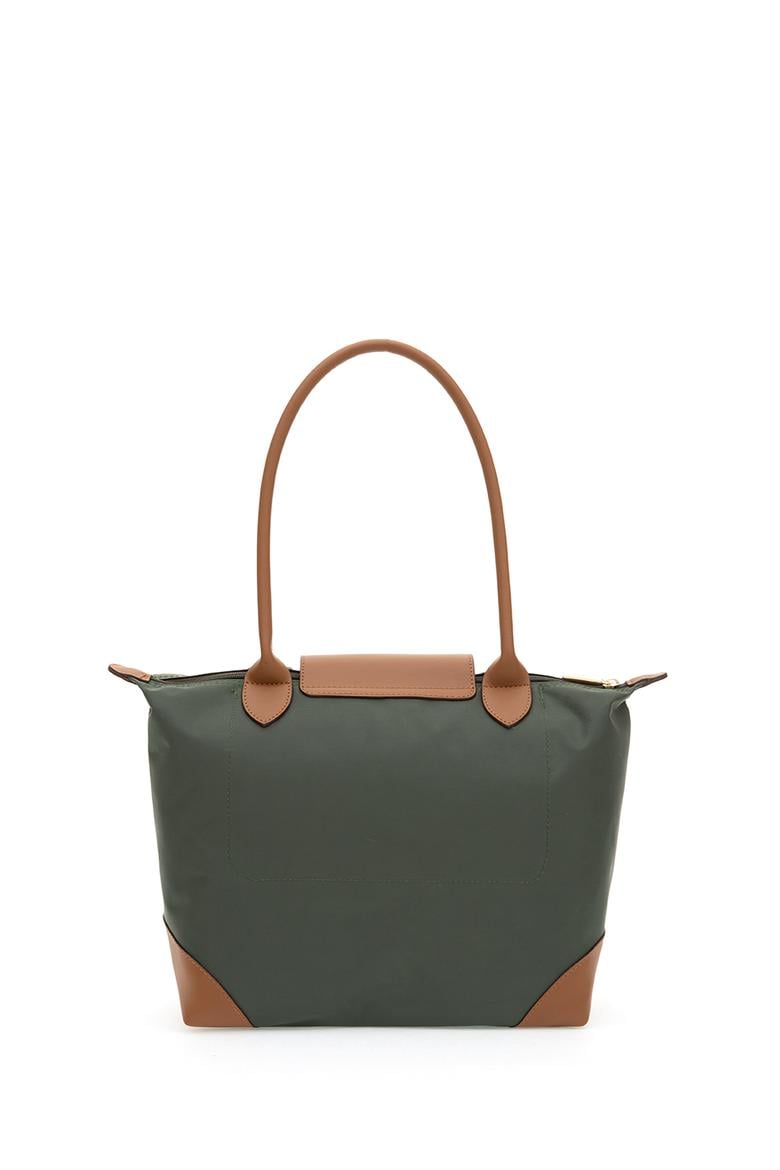 Kadın Haki Kapitone Kol Çantası - 50315175005