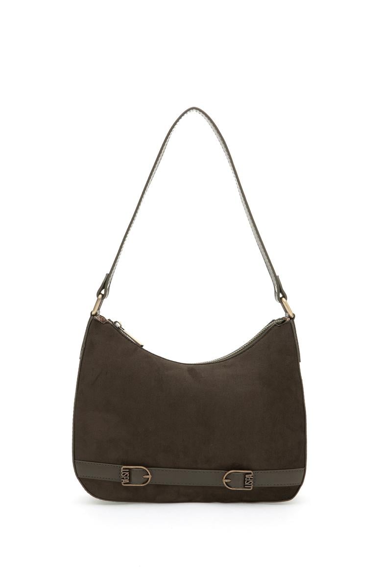 Kadın Haki Süet Kol Çantası