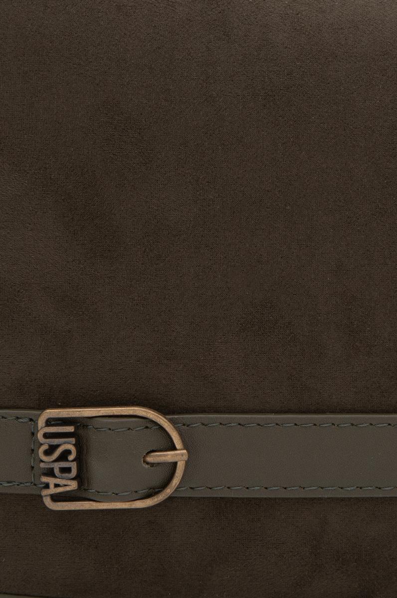 Kadın Haki Süet Kol Çantası