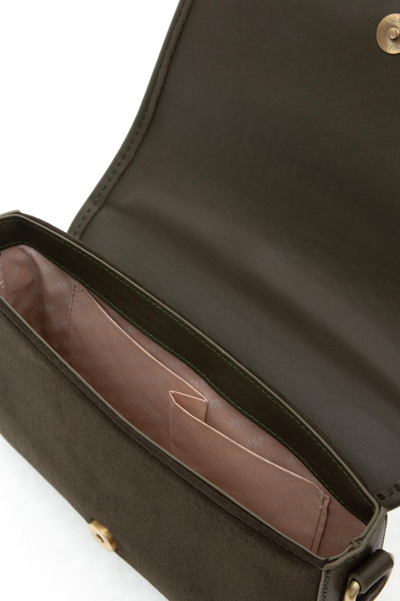 Kadın Haki Süet Çapraz Çanta - 50315195003