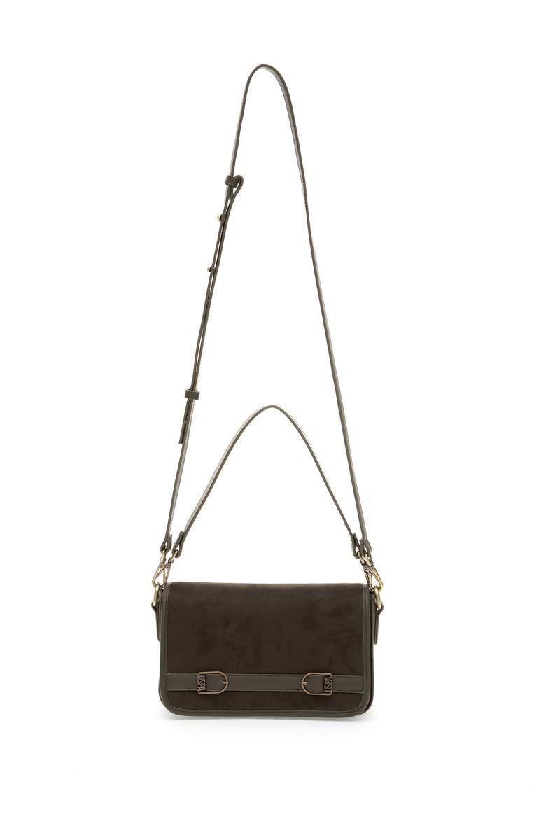 Kadın Haki Süet Çapraz Çanta - 50315195003