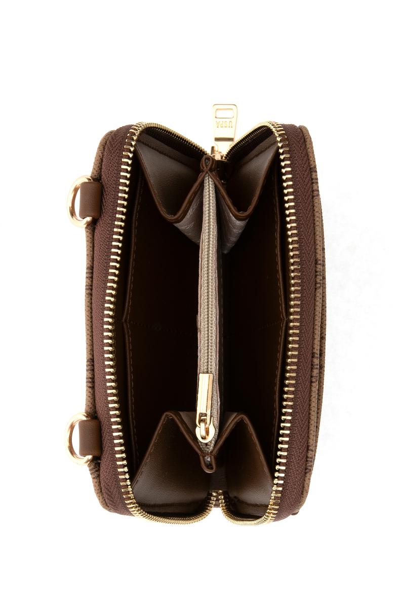 Kadın Koyu Bej Zincir Askılı Çapraz Çanta