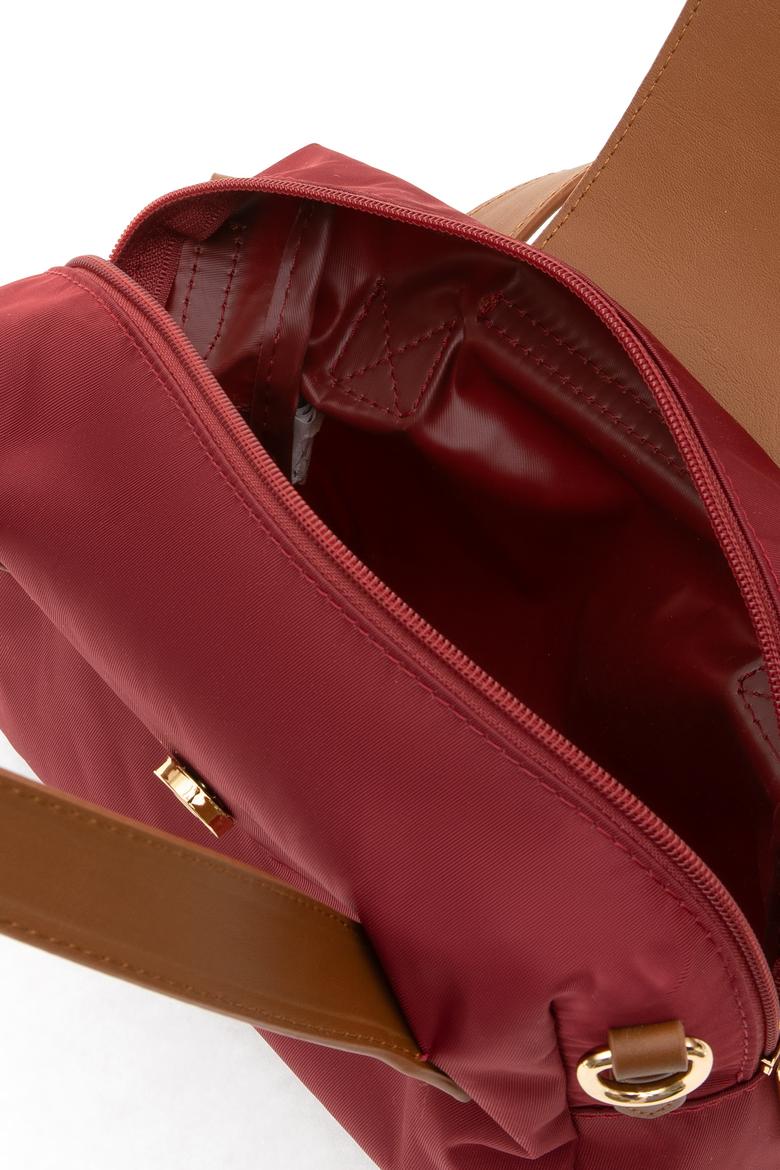 Kadın Bordo Kapitone Çapraz Çanta - 50317772002