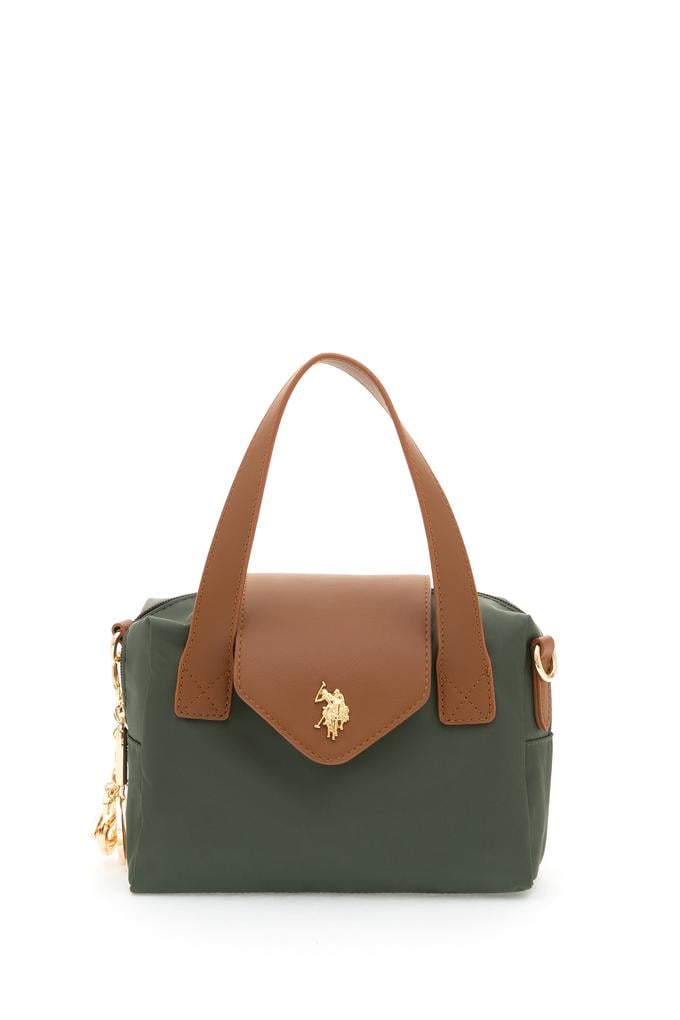 Kadın Haki Kapitone Çapraz Çanta