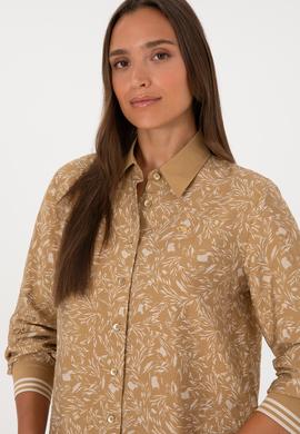 Kadın Hardal Uzun Kollu Gömlek - 50308716006