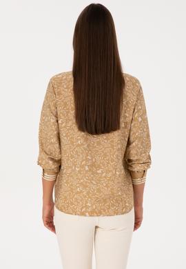 Kadın Hardal Uzun Kollu Gömlek - 50308716006