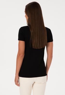 Kadın Siyah Basic Tişört - 50300883128