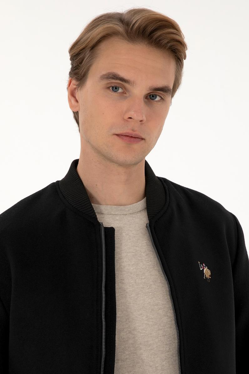 Erkek Siyah Kaşe Mont