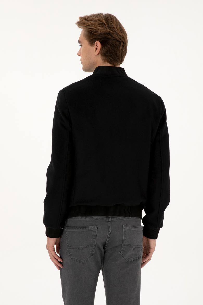 Erkek Siyah Kaşe Mont - 50310261011