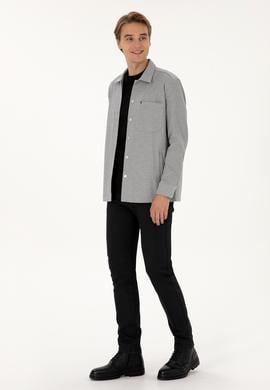 Erkek Gri Örme Gömlek - 50308470011