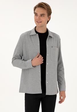 Erkek Gri Örme Gömlek - 50308470011