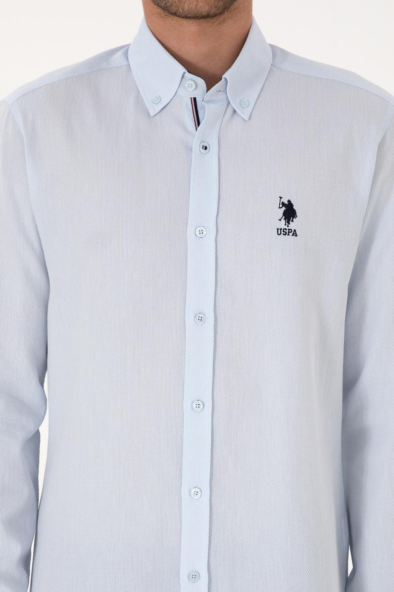 Erkek Açık Mavi Uzun Kollu Gömlek - 50308524026