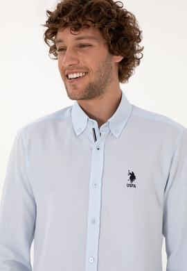 Erkek Açık Mavi Uzun Kollu Gömlek - 50308524026