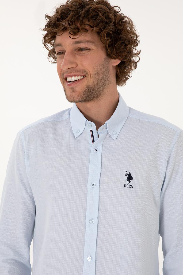 Erkek Açık Mavi Uzun Kollu Gömlek - 50308524026