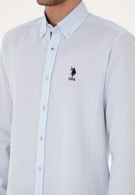 Erkek Açık Mavi Uzun Kollu Gömlek - 50308524026