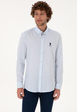 Erkek Açık Mavi Uzun Kollu Gömlek - 50308524026