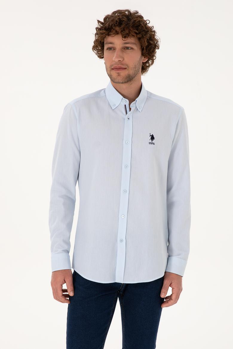 Erkek Açık Mavi Uzun Kollu Gömlek - 50308524026