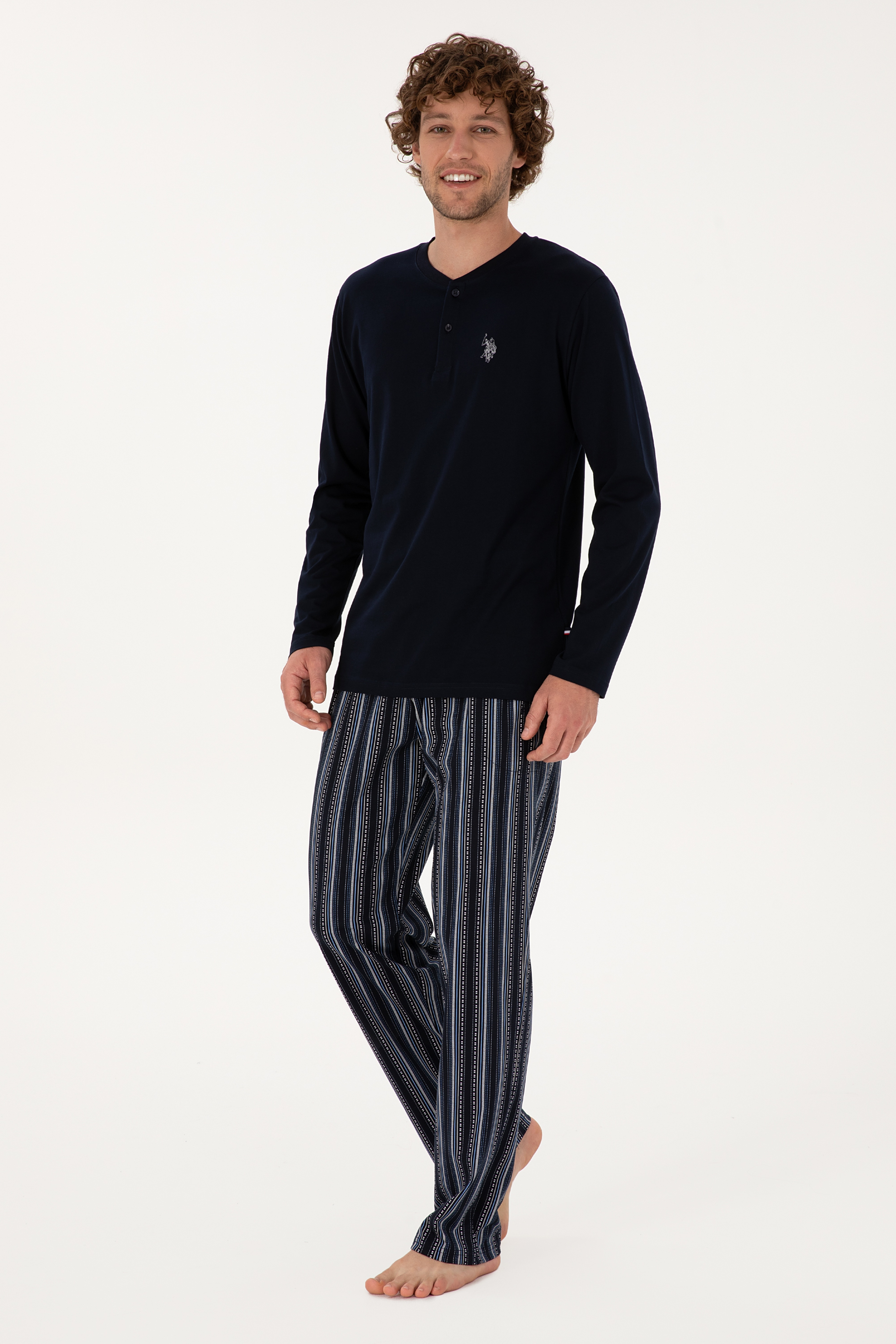 Erkek Lacivert Pijama Takımı - Image 1