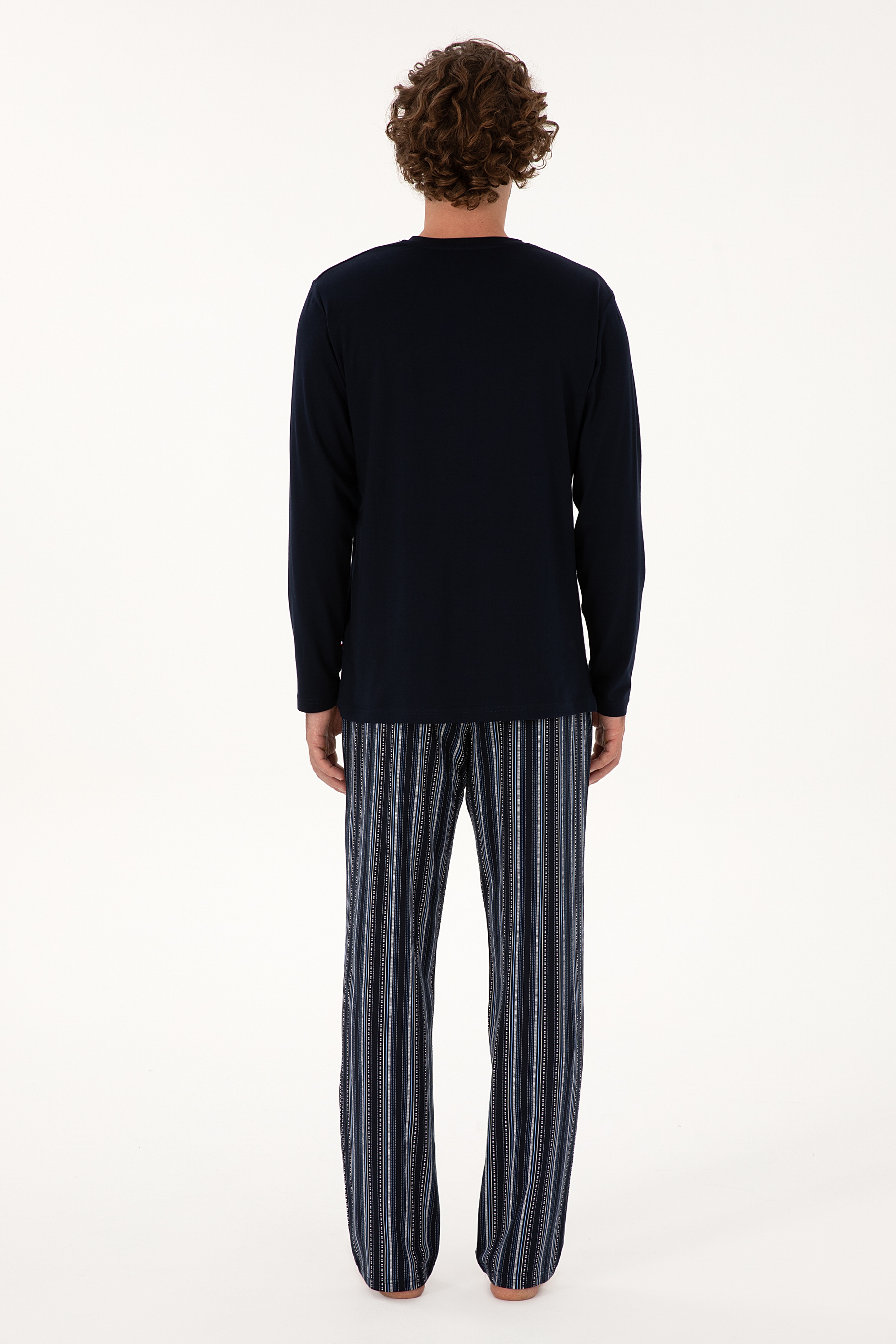 Erkek Lacivert Pijama Takımı - Image 5
