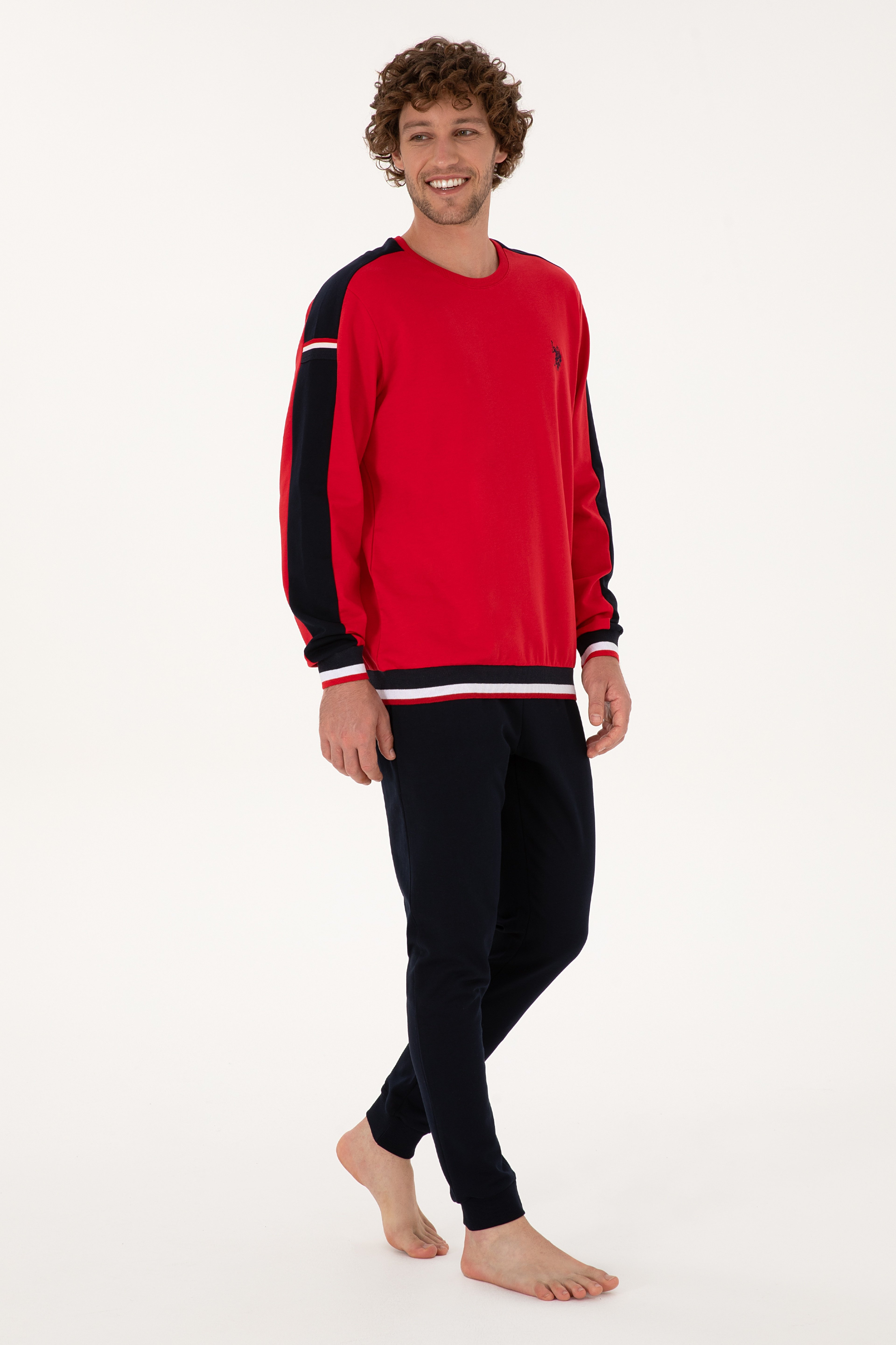 Erkek Kırmızı Pijama Takımı - Image 4