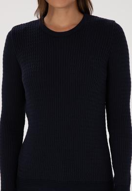 Kadın Lacivert Bisiklet Yaka Basic Kazak - 50307763019