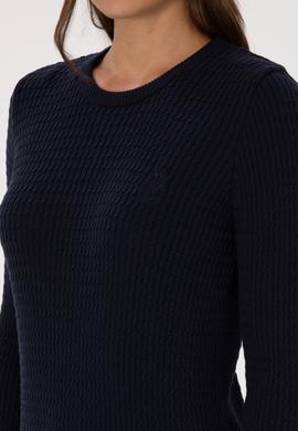 Kadın Lacivert Bisiklet Yaka Basic Kazak - 50307763019