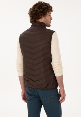 Erkek Koyu Kahverengi Yelek - 50310045063