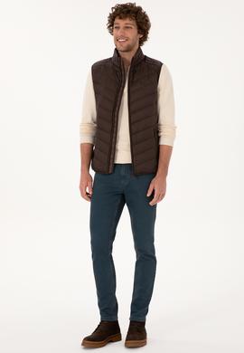 Erkek Koyu Kahverengi Yelek - 50310045063