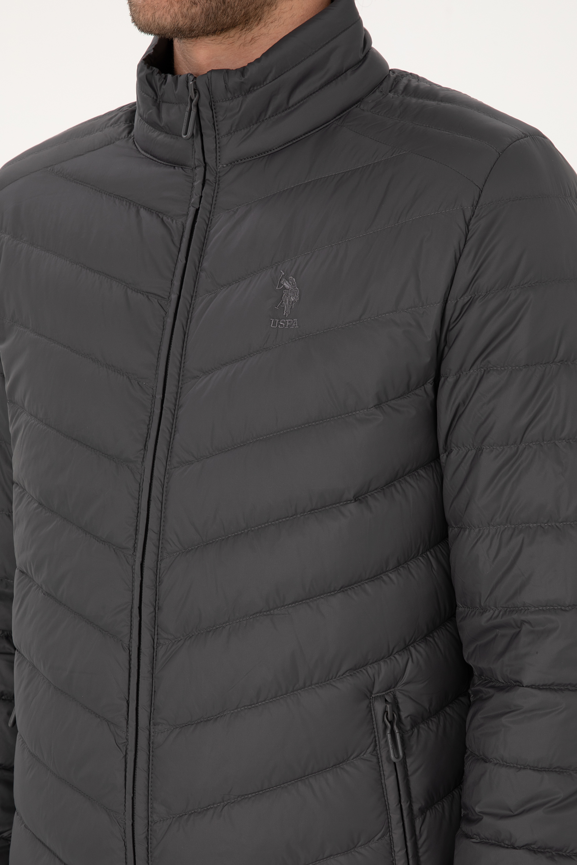 Erkek Gri Mont - Image 7