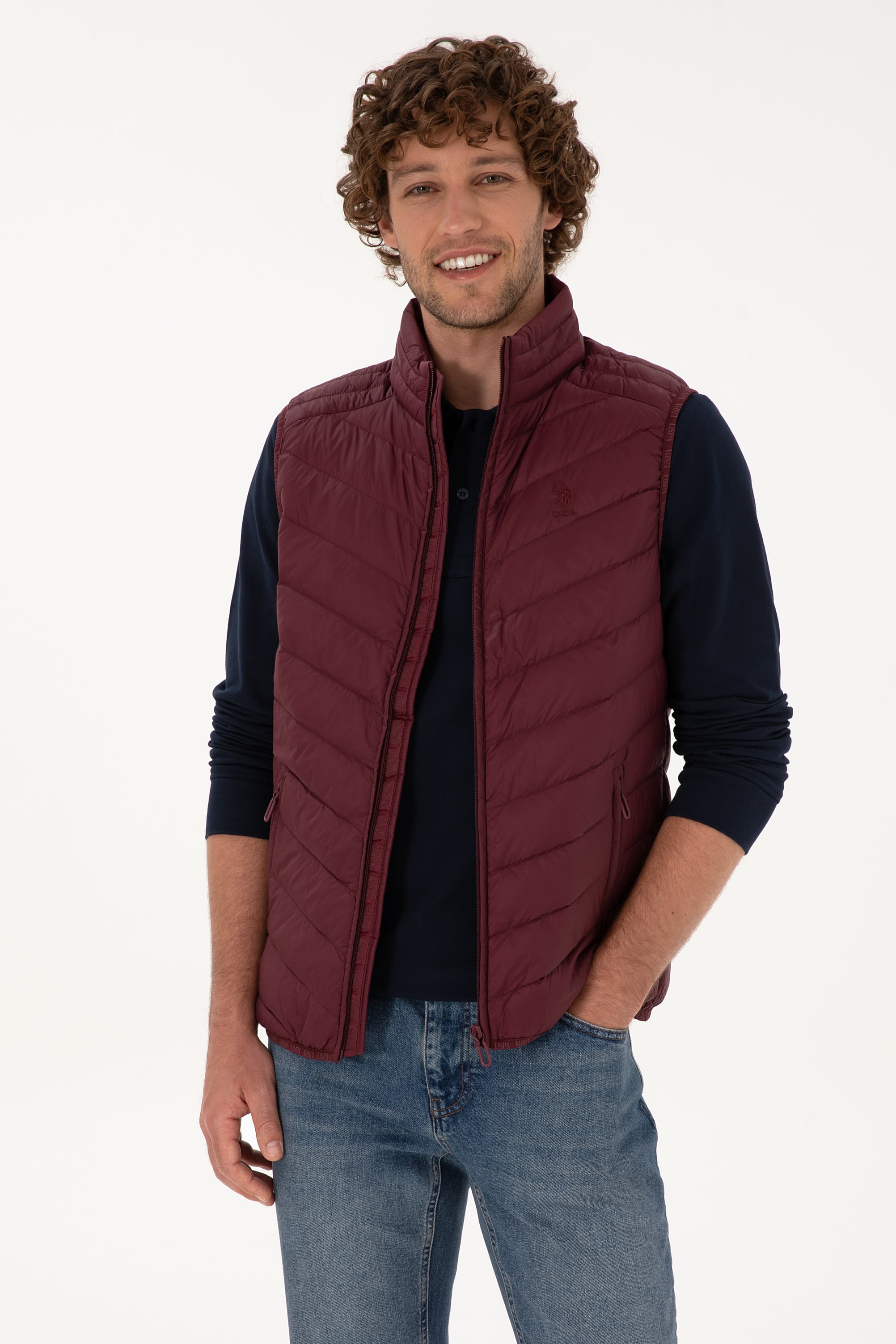Erkek Bordo Yelek - Image 1
