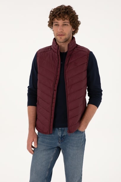 Erkek Bordo Yelek