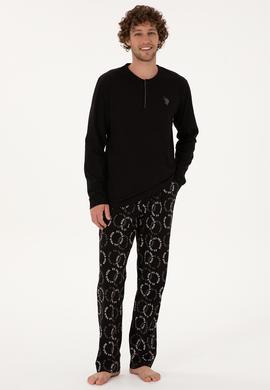 Erkek Siyah Pijama Takımı - 50318608004