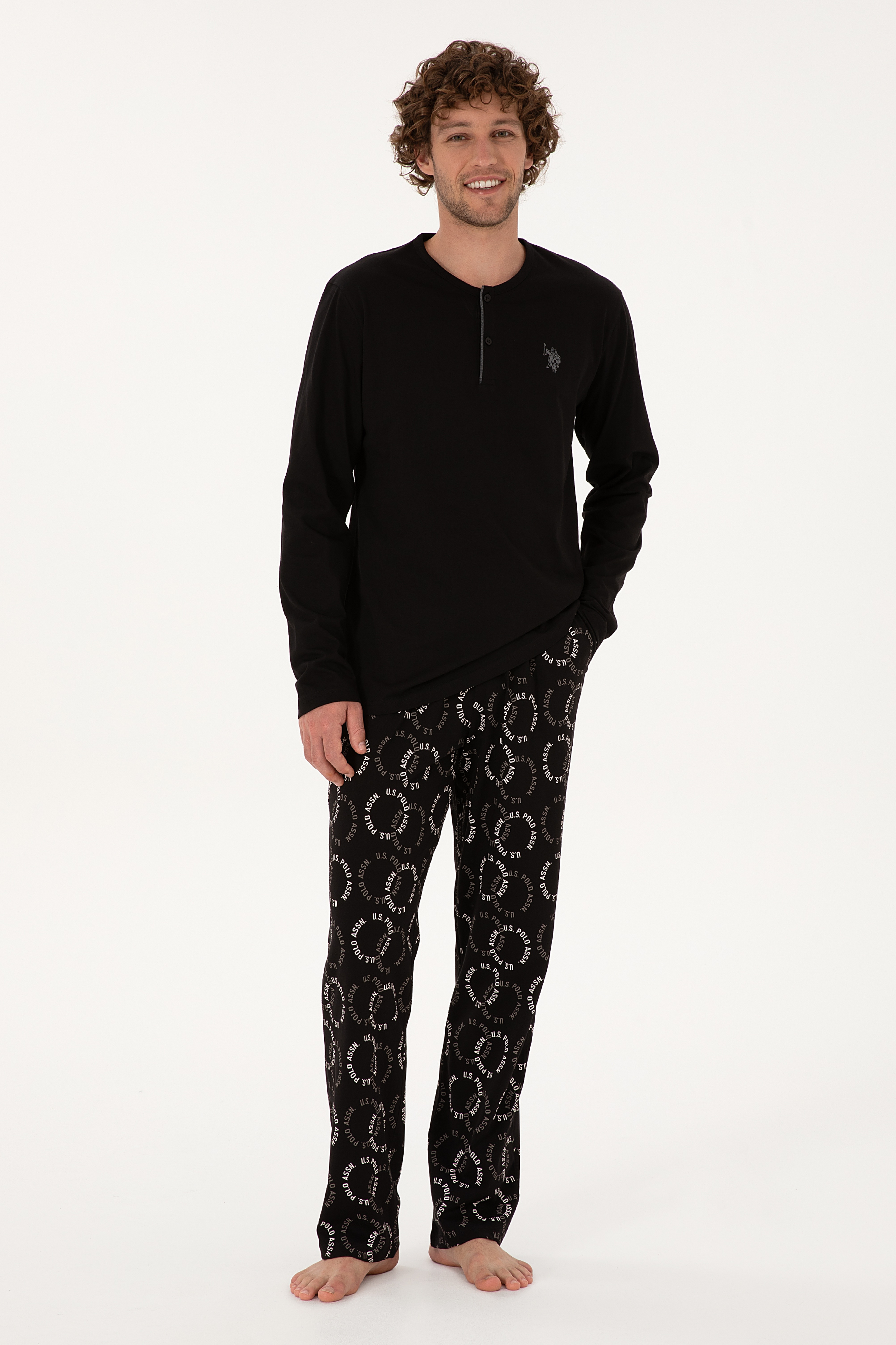 Erkek Siyah Pijama Takımı - Image 1