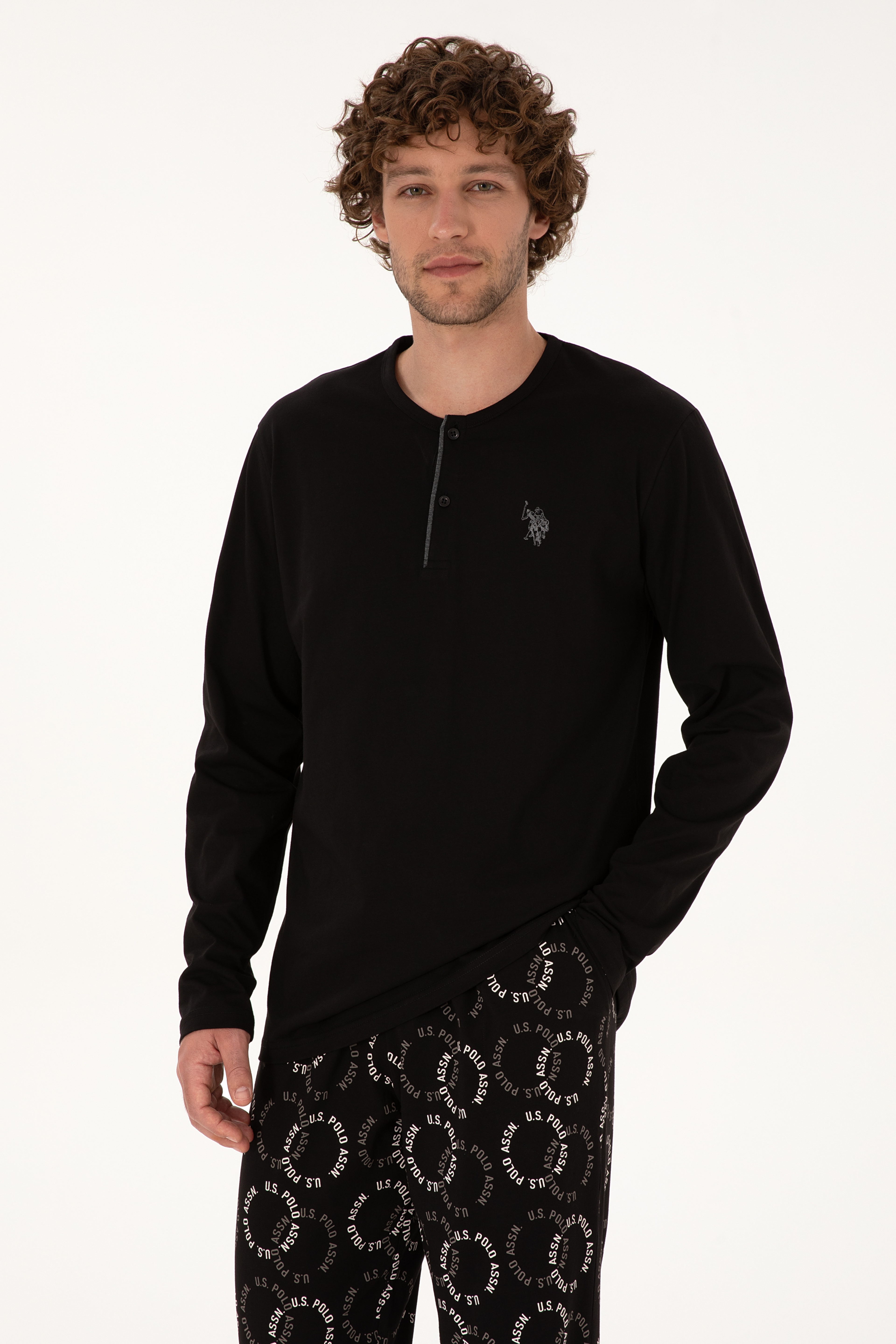 Erkek Siyah Pijama Takımı - Image 3