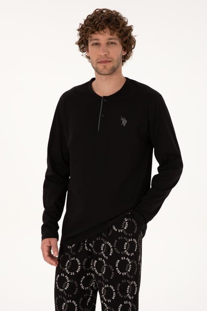 Erkek Siyah Pijama Takımı