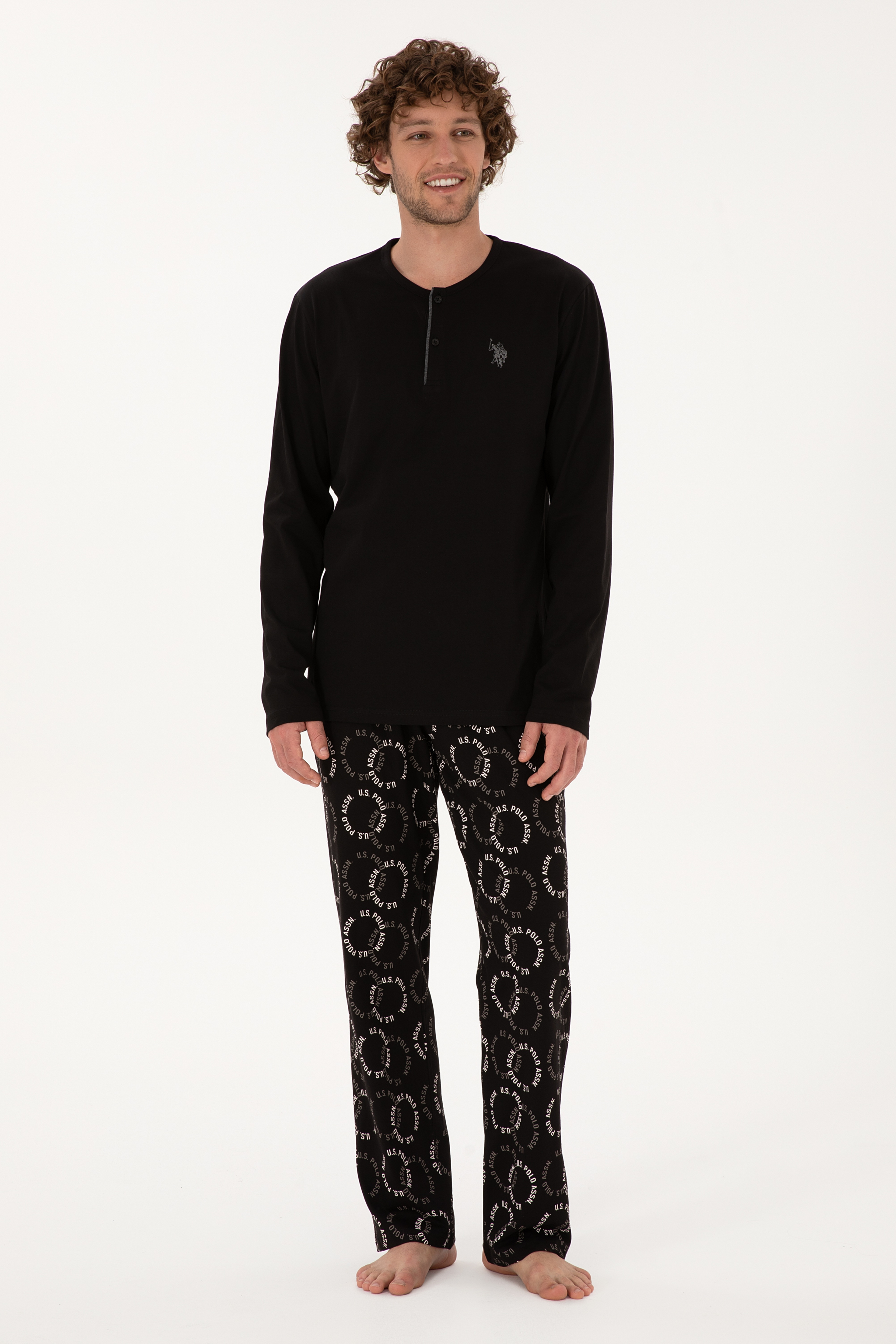 Erkek Siyah Pijama Takımı - Image 4