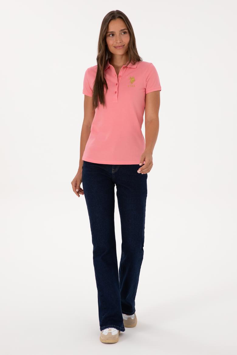 Kadın Pembe Basic Tişört - 50300883039