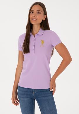 Kadın Lila Basic Tişört - 50300883057