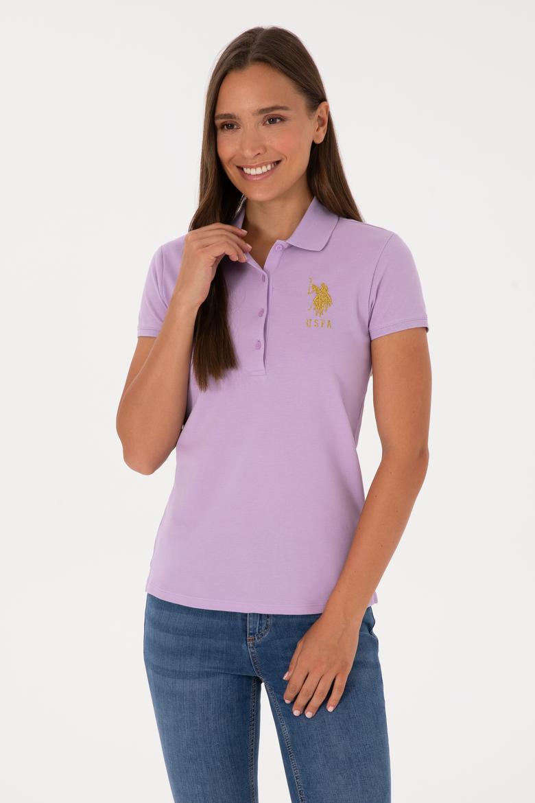 Kadın Lila Basic Tişört - 50300883057