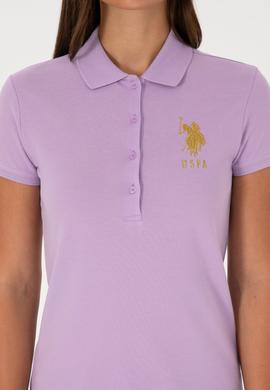 Kadın Lila Basic Tişört - 50300883057