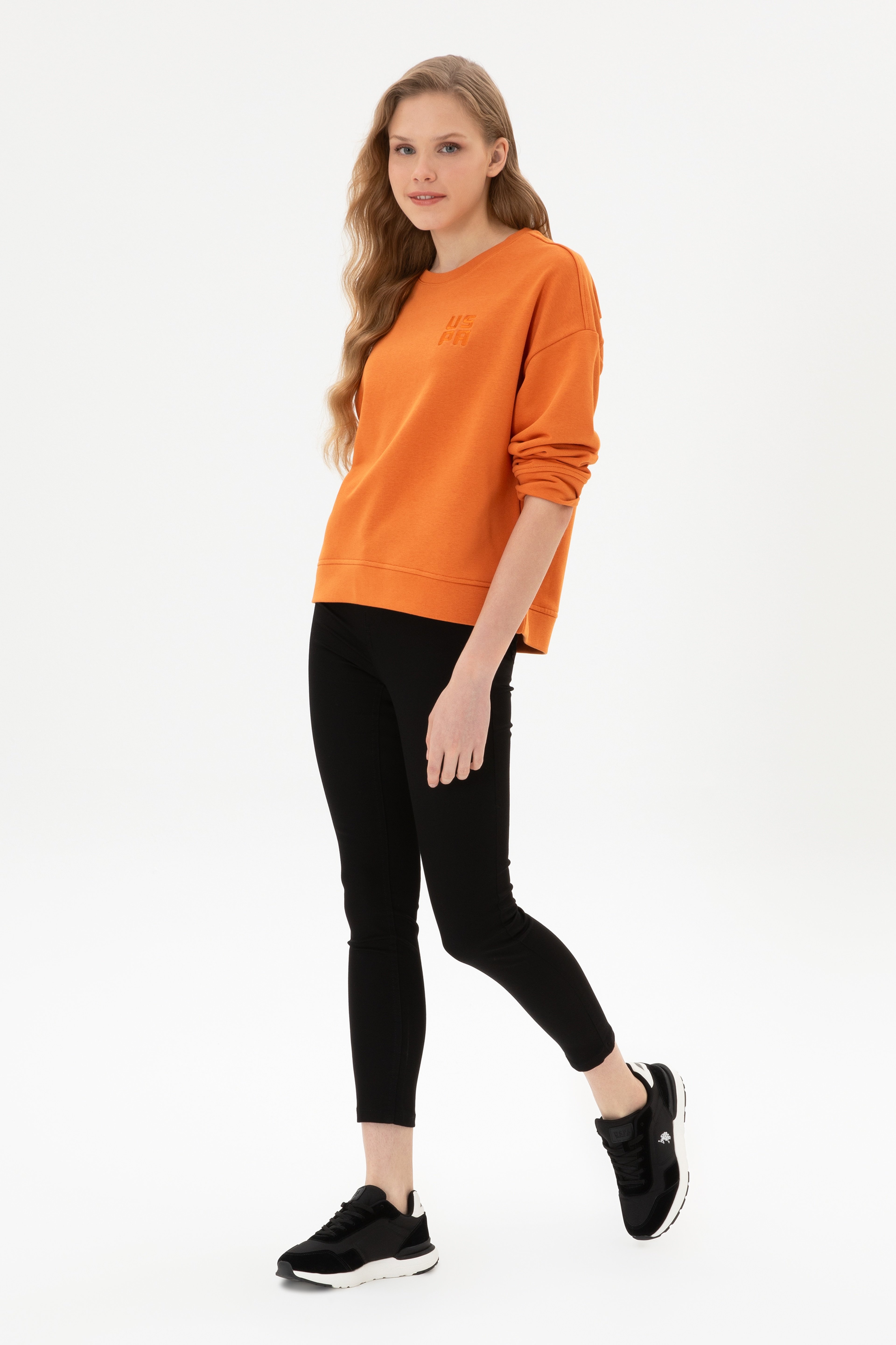 Kadın Siyah Toothpick Fit Kanvas Pantolon - Image 3
