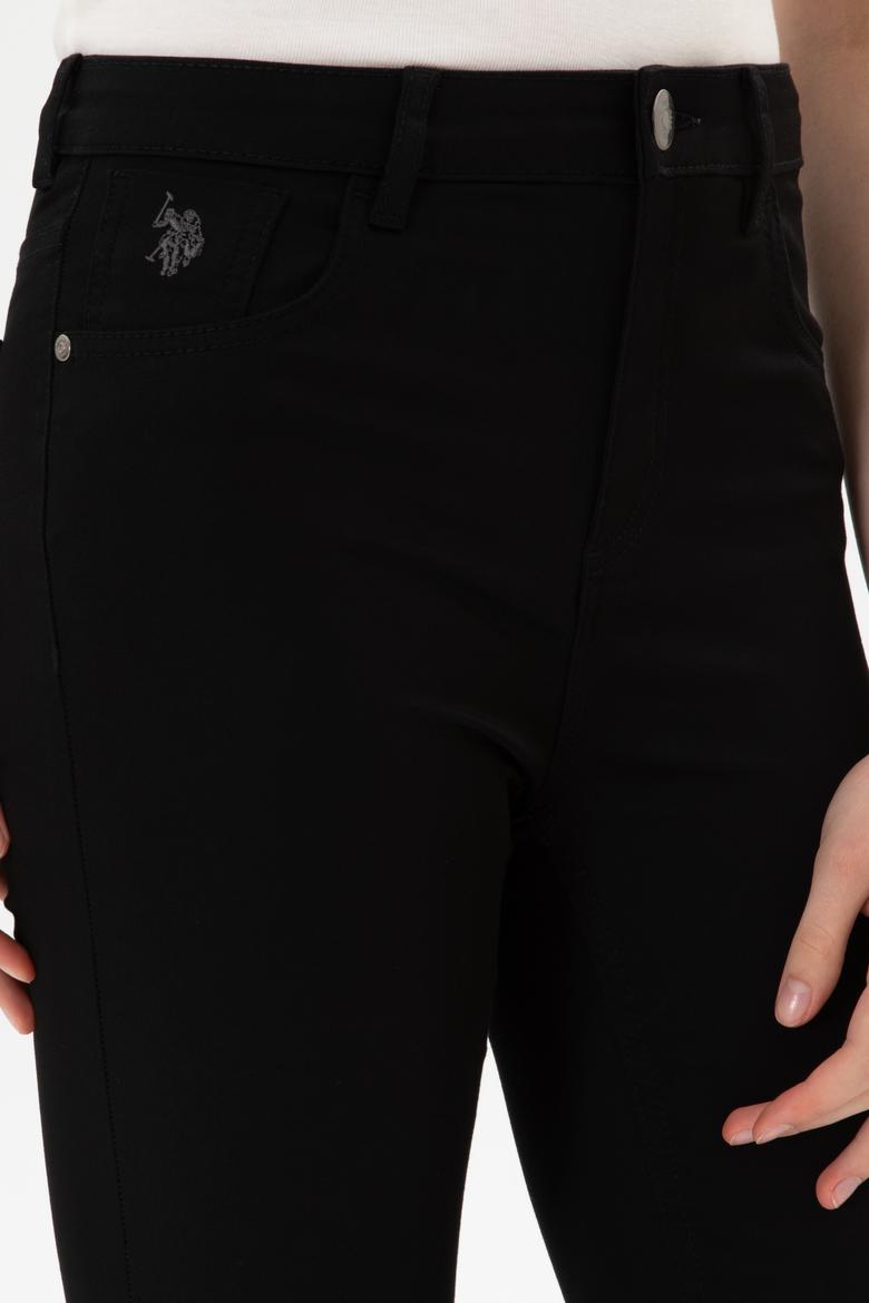 Kadın Siyah Toothpick Fit Kanvas Pantolon - 50316852014