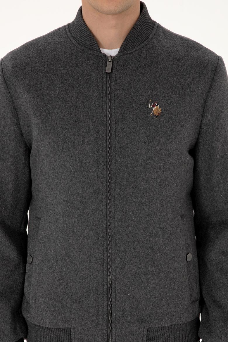 Erkek Gri Kaşe Mont - 50310261019