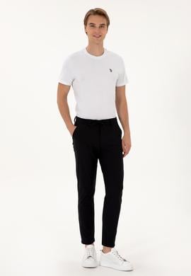 Erkek Lacivert Slim Fit Kanvas / Chino Pantolon - 50317289036